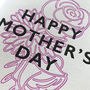 'Happy Mother's Day' Botanical Letterpress Card, thumbnail 3 of 3