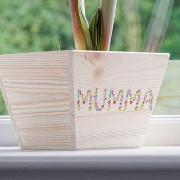 Personalised Floral Lettering Planter, 6 of 6