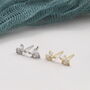 'Little Something' Crystal Butterfly Birthday Earrings, thumbnail 8 of 8
