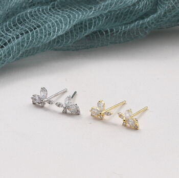'Little Something' Crystal Butterfly Birthday Earrings, 8 of 8