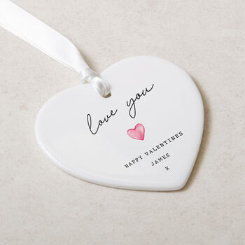 Personalised Love You Heart Gift Ceramic, 5 of 6