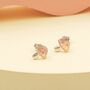 Dotted Mushroom Stud Earrings In Sterling Silver, thumbnail 8 of 11