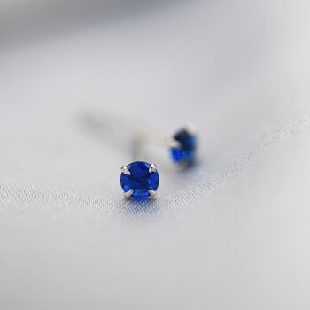 Sterling Silver September Birthstone Earrings, 4 of 12