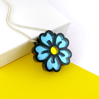 Blue Flower Necklace, 3 of 8