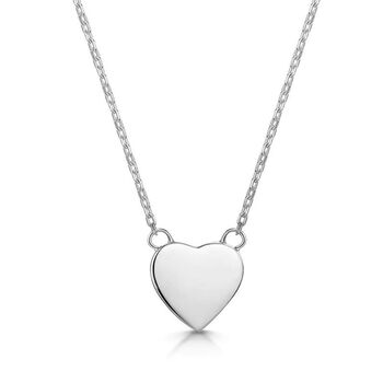 Personalised Sterling Silver Small Pearl Heart Necklace, 7 of 10