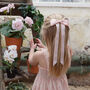 Pale Pink Satin Flower Girl Bow Barrette, thumbnail 5 of 7