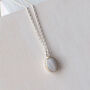 Australian Solid Opal Pendant Set In 9ct Gold And Sterling Silver, thumbnail 1 of 6