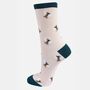 Bees Honeycomb Women's Bamboo Socks Gift Box, thumbnail 3 of 4