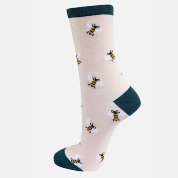 Bees Honeycomb Women's Bamboo Socks Gift Box, 3 of 4