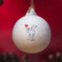 Poodle Ceramic Round Bauble, thumbnail 1 of 7