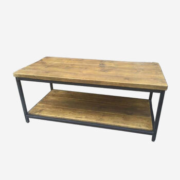 Reclaimed Wood Coffee Table With Shelf, 2 of 2