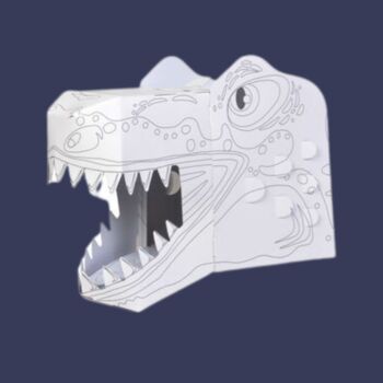 T Rex Colour In 3D Mask Craft, 2 of 2