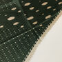 Dark Green Polka Dot Pleated Silky Scarf, thumbnail 3 of 3