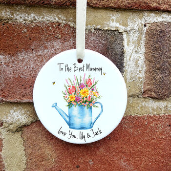Personalised Mother's Day Floral Ceramic Decoration, 4 of 7