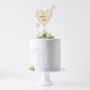 Personalised Carved Heart Cake Topper, thumbnail 3 of 8