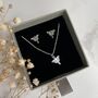 Sterling Silver Luna Moth Jewellery Set, thumbnail 10 of 10
