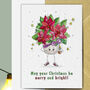 Poinsettia May Your Christmas Be Merry And Bright Seed Card, thumbnail 2 of 2