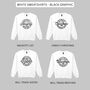Family Matching Christmas Sweatshirts In Black Or White, thumbnail 4 of 5