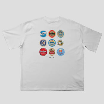 Man City Beer Mats Oversized T Shirt, 2 of 10
