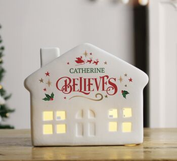 Personalised Christmas LED House, 2 of 4