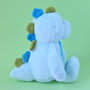 Personalised Blue Dinosaur Soft Toy, thumbnail 3 of 4