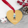 Personalised Heart Christmas Tree Decoration, thumbnail 6 of 12