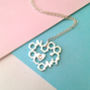 Love Chemistry With Initial Heart Geometric Necklace, thumbnail 10 of 12