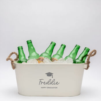 Personalised Metal Ice Bucket Graduation Gifts For Him, 6 of 8
