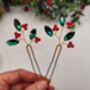 Handmade Festive Hair Pins Set Of Two, thumbnail 11 of 12