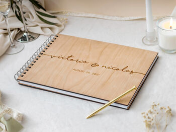Wedding Guest Book Alternative Engraved, 7 of 12