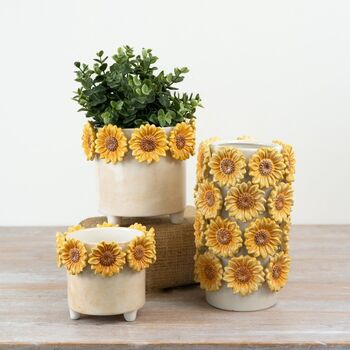 Ceramic 3D Sunflower Planter – Mother’s Day Gift, 4 of 4