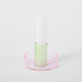 Duo Tone Glass Candleholder, 8 of 8