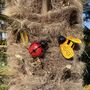 Ladybird And Bumble Bee Garden Wall Ornament, thumbnail 2 of 5