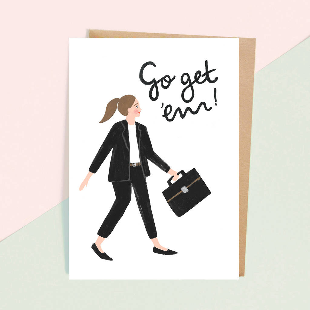 'Go Get 'Em!' Greeting Card