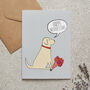Yellow Labrador Mother's Day Card Dog Mum Card From The Dog, thumbnail 1 of 12