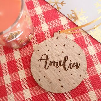 Personalised Christmas Bauble Decoration, 3 of 3