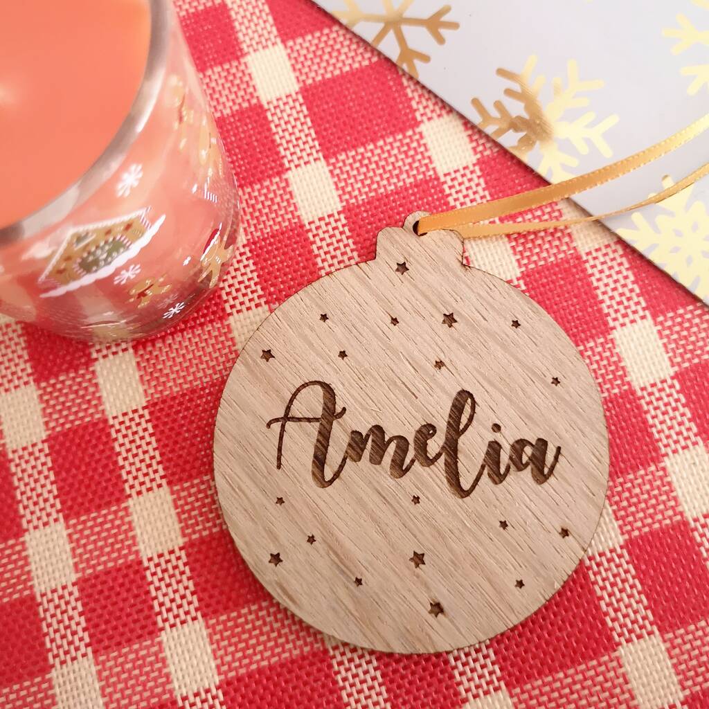 Personalised Christmas Bauble Decoration By Made For You Gifts