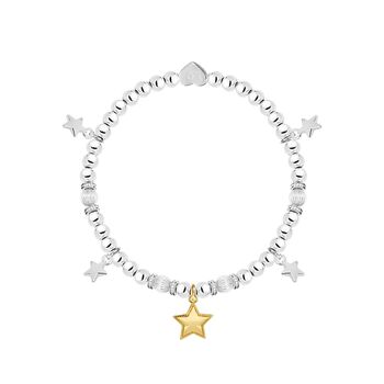Thank You Teacher Gold Star Charm Bracelet In Flower Box, 2 of 3