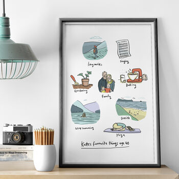 'Personalised Favourite Things' Print, 2 of 6