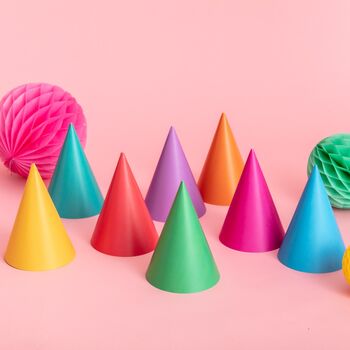 Bright Colourful Party Hats, 2 of 9