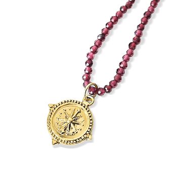 Personalised Gemstone Beaded Necklace And Gold Charms, 4 of 6