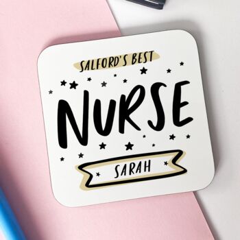 Personalised Best Nurse Mug Keyworker Gift, 2 of 4
