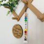 Personalised Rainbow Dummy Clip | New Baby Gift, thumbnail 2 of 2