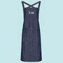 Personalised Cotton Canvas Cross Back Apron, thumbnail 5 of 9