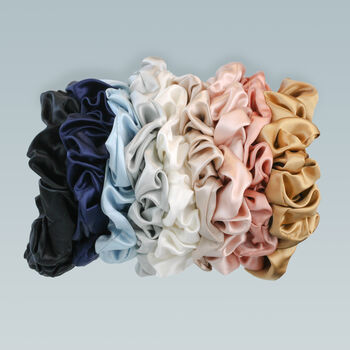 Large Mulberry Silk Hair Scrunchie, 2 of 8