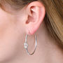 Friendship Knot Hoop Earrings In Three Colours, thumbnail 1 of 4
