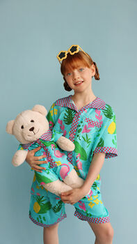 Felicia Pyjama Set With Matching Teddy Bear, 5 of 6