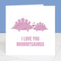 Mummysaurus Mother's Day Card With Colour Options, thumbnail 1 of 3