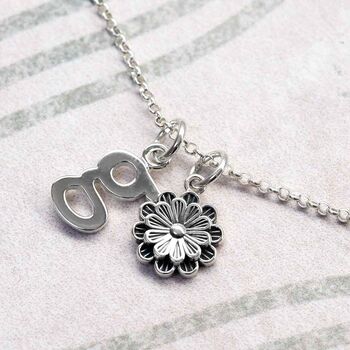 Sterling Silver Petals Necklace, 3 of 6