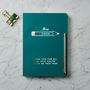 Personalised Gold Foil Teacher Notebook, thumbnail 2 of 6